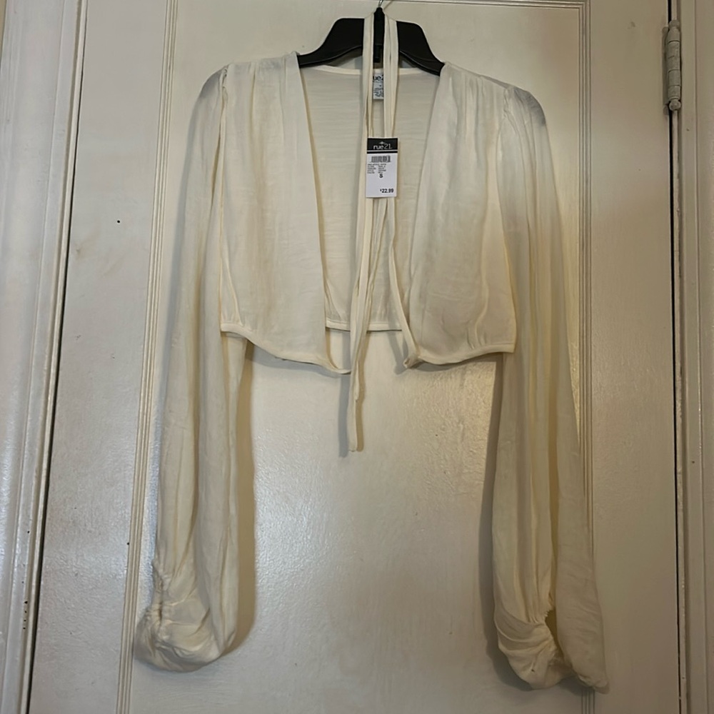 Light weight wrap around tie up crop shirt